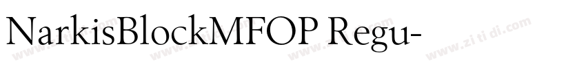 NarkisBlockMFOP Regu字体转换